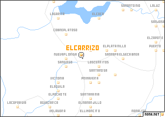 map of El Carrizo