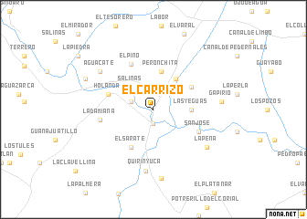 map of El Carrizo