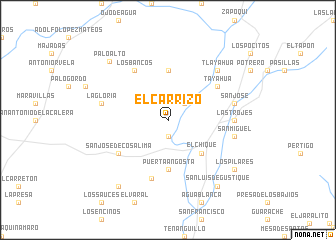 map of El Carrizo