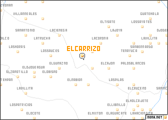map of El Carrizo