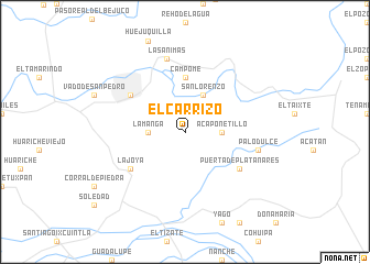 map of El Carrizo