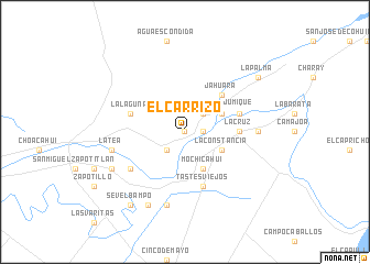 map of El Carrizo