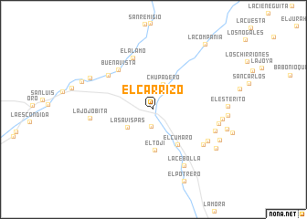 map of El Carrizo