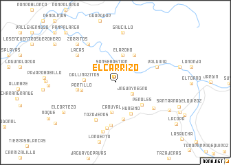 map of El Carrizo