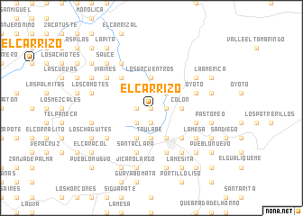 map of El Carrizo