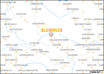 map of El Carrizo