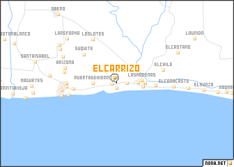 map of El Carrizo