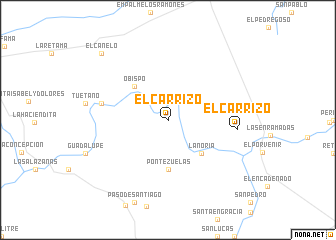 map of El Carrizo