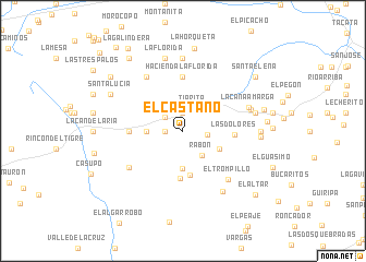 map of El Castaño