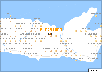 map of El Castaño