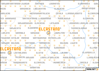 map of El Castaño