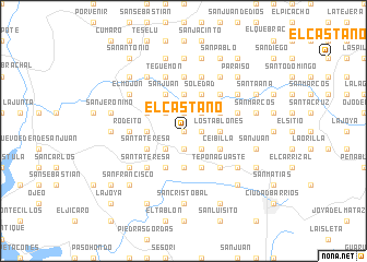 map of El Castaño