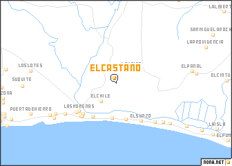 map of El Castaño