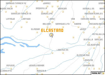 map of El Castaño