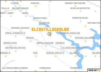 map of El Castillo de Alba