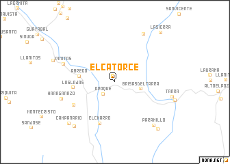 map of El Catorce