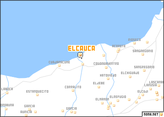 map of El Cauca