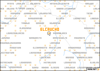 map of El Caucho