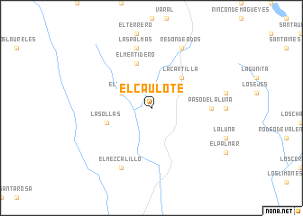 map of El Caulote