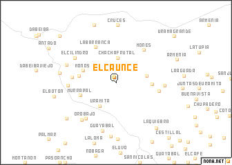 map of El Caunce