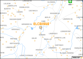 map of El Cavado