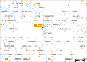 map of El Cayucal