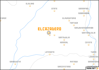 map of El Cazadero