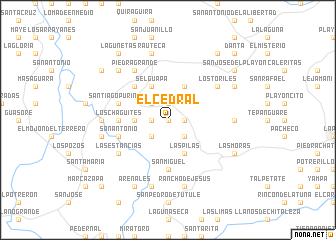 map of El Cedral