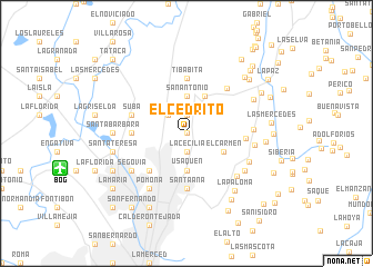 map of El Cedrito