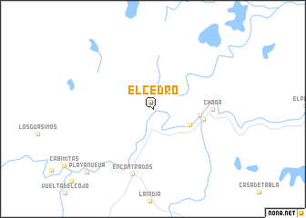 map of El Cedro