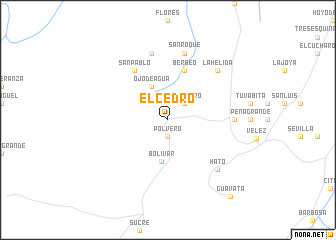 map of El Cedro