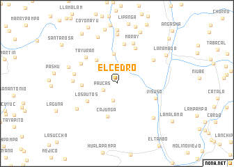 map of El Cedro