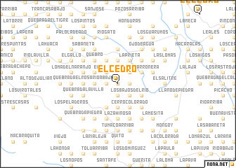 map of El Cedro