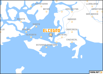 map of El Cedro