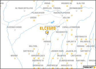 map of El Cedro