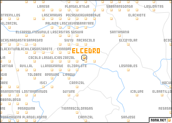 map of El Cedro