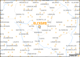 map of El Cedro