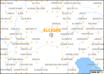 map of El Cedro