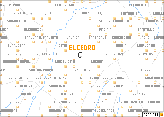 map of El Cedro