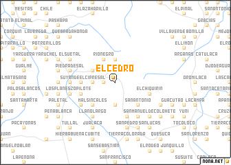 map of El Cedro