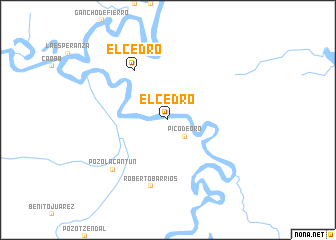 map of El Cedro