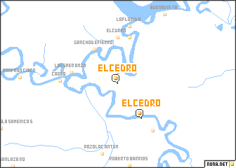 map of El Cedro