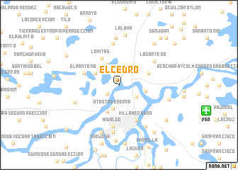 map of El Cedro