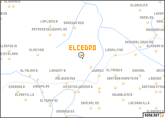 map of El Cedro