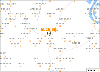 map of El Ceibal