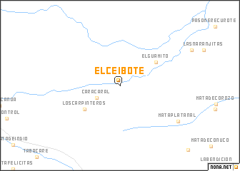 map of El Ceibote