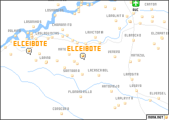 map of El Ceibote