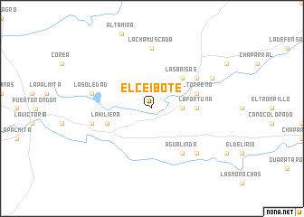 map of El Ceibote