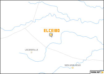 map of El Ceibo