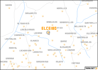 map of El Ceibo